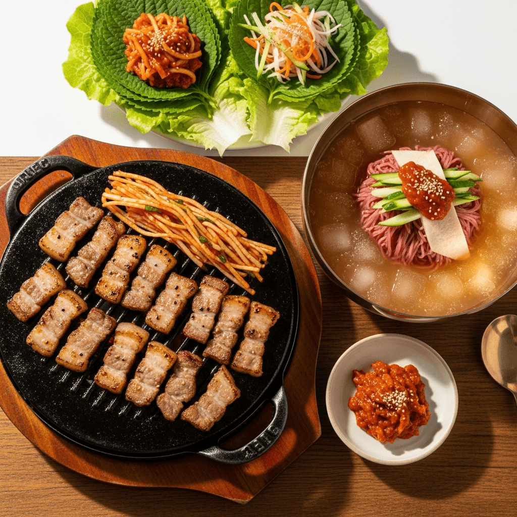 삼겹살냉면세트