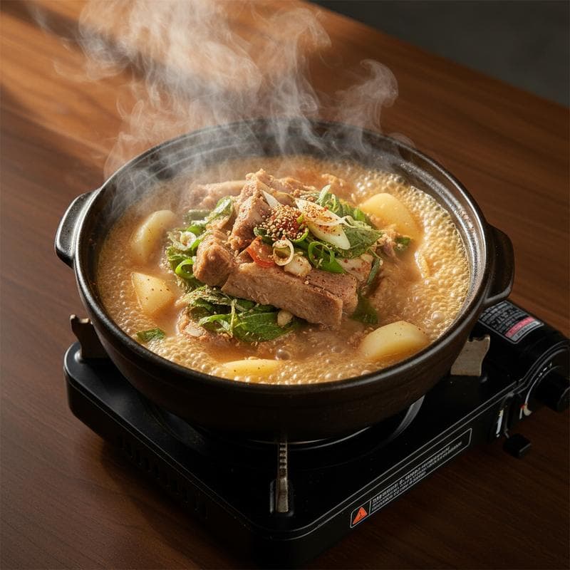 Pork Bone Soup (Gamja-tang)