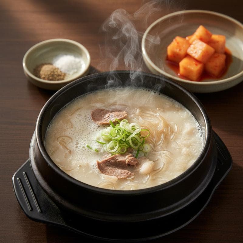 Ox Bone Soup (Seolleongtang)