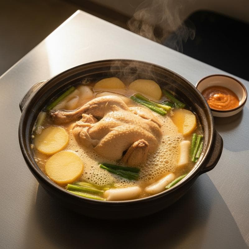 Whole Chicken Soup (Dak-hanmari)
