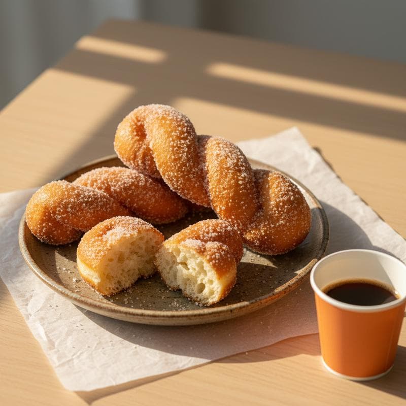 Korean Twisted Doughnut (Kkwabaegi)