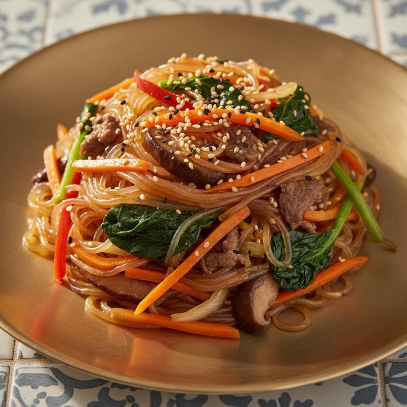Glass Noodle Stir-fry (Japchae)