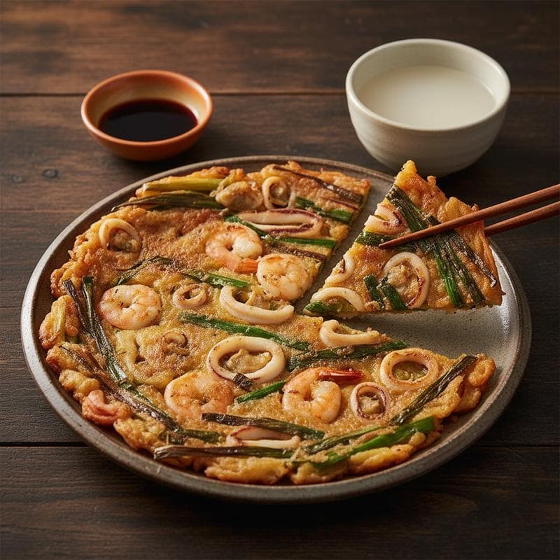 Seafood Scallion Pancake (Haemul-pajeon)