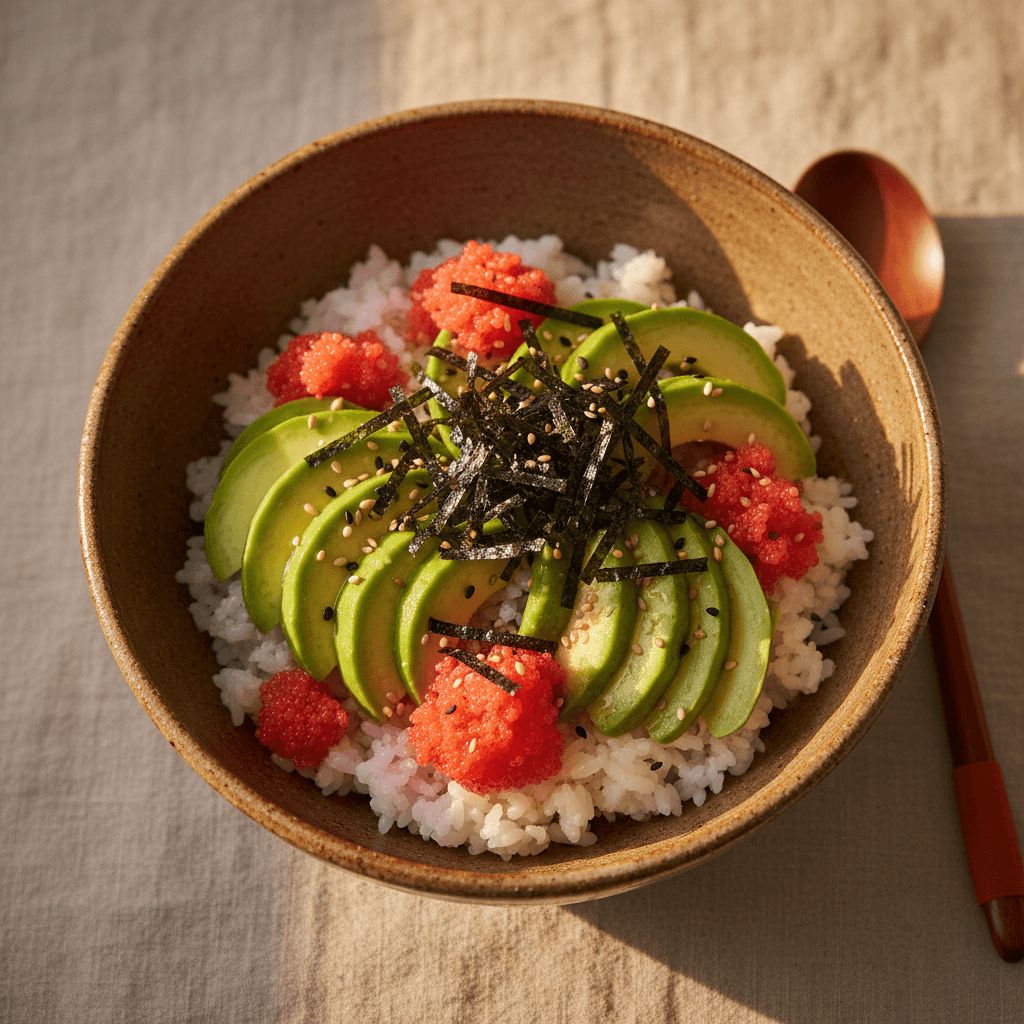 Avocado Myeongran Rice Bowl