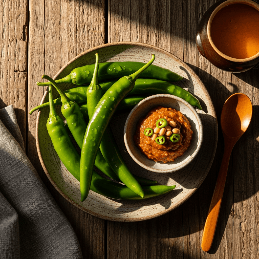 Green Chili Pepper with Doenjang