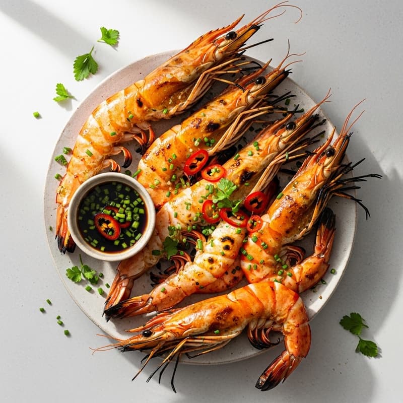 Grilled King Prawns
