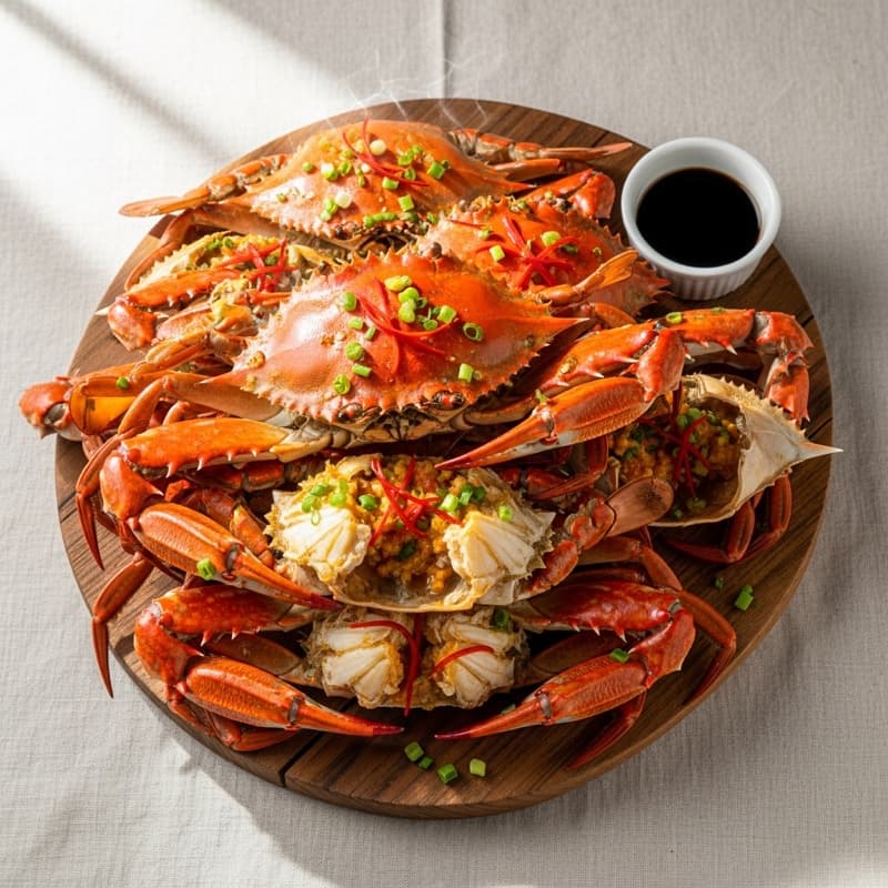 Steamed Blue Crab